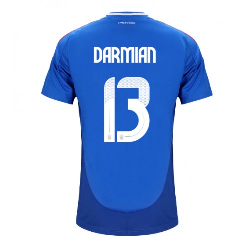 Fotballdrakt Herre Italia Matteo Darmian #13 Hjemmedrakt EM 2024 Kortermet